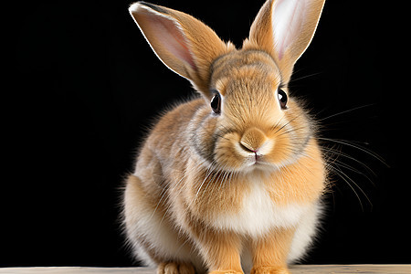 可爱害羞的兔子图片