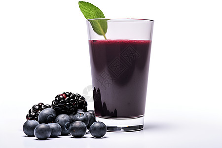 蓝莓果汁新鲜的果汁背景
