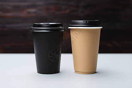 两个咖啡杯图片