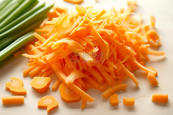 健康美味的胡萝卜丝图片