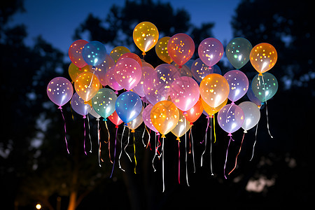 节日庆典上的气球图片