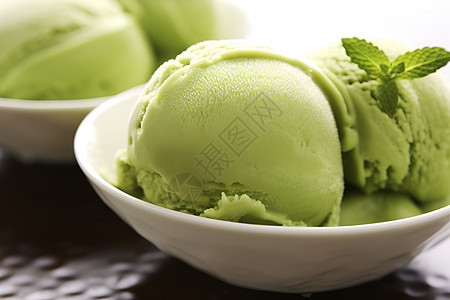 抹茶味冰淇淋图片