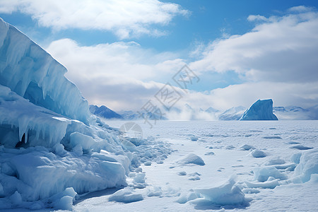 户外休息区户外的冰雪风景背景