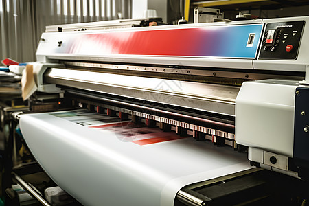 工厂中的智能印刷机器图片