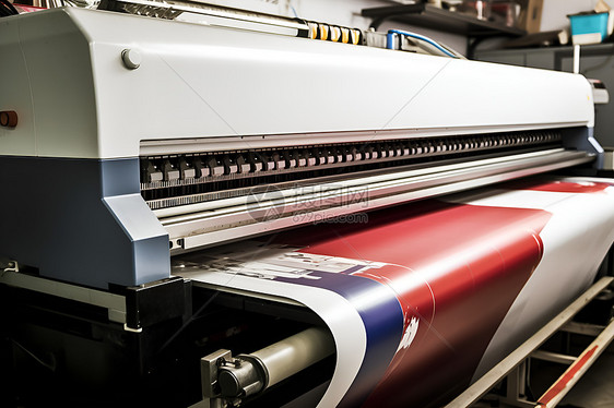 工厂中的印刷打印机器图片