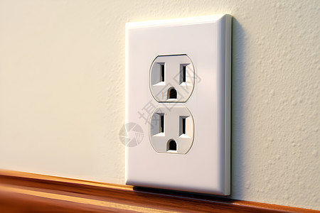 电器插座家庭里的电源插座背景