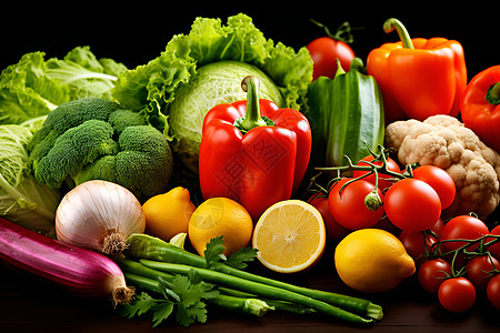 多彩的蔬菜盛宴图片