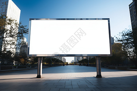 巨型空白广告牌高清图片