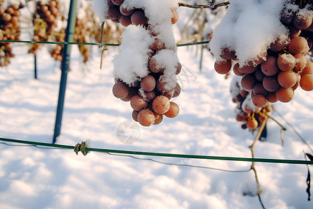 冬日葡萄园图片
