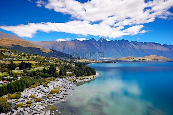 湖光山色图片