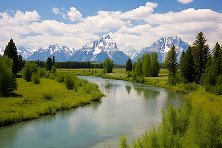 水墨云大山如画背景