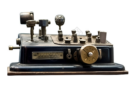 复古的通讯设备背景图片