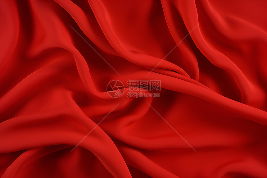 红色丝绸的光滑图片