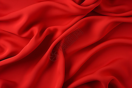 柔软细腻的红丝绸图片