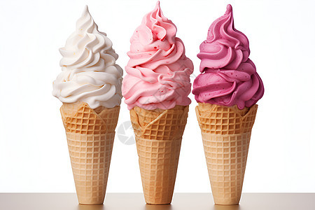 不同口味的冰淇淋图片