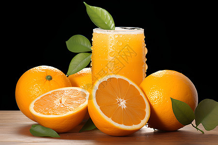 鲜美多汁的橙子图片