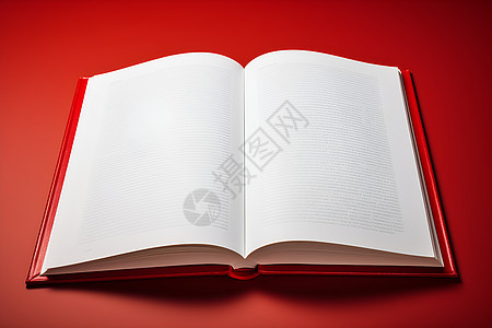 红色背景下的书籍图片