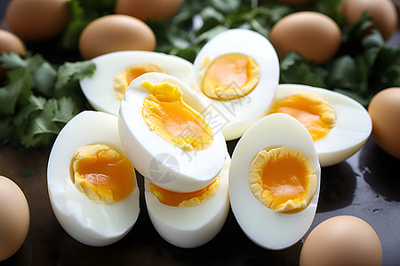 鲜美的煮鸡蛋图片