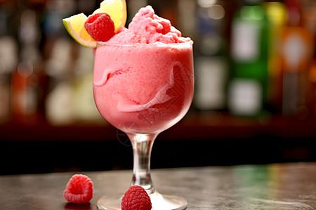 冰冻树莓奶昔背景图片