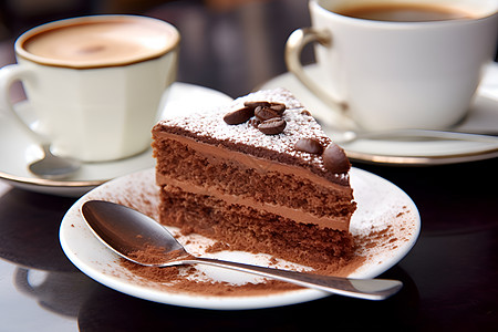 味道与诱人的巧克力蛋糕图片