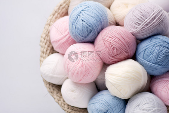 手工编织的毛线球图片