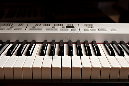 室内古典的钢琴键盘背景图片
