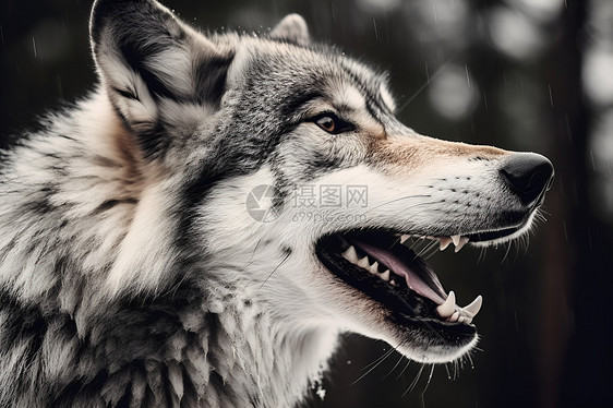 狼的吼声图片