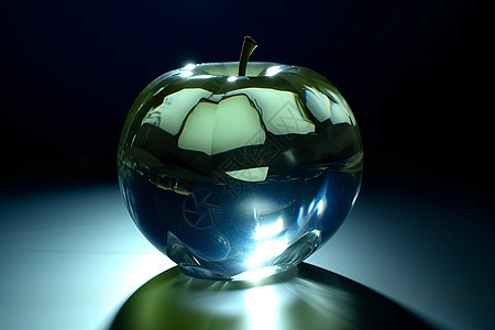 一颗水晶苹果图片