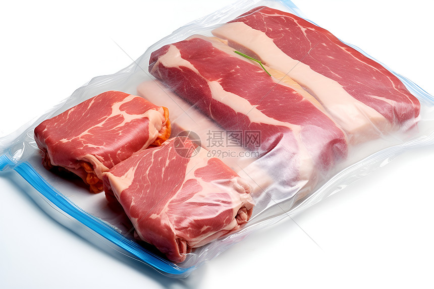 包装好的营养肉块图片