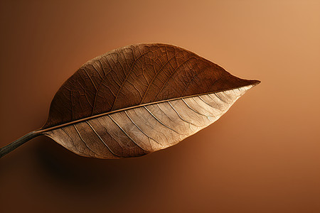 自然纹理的一片叶子图片