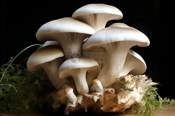 美味的原木蘑菇图片