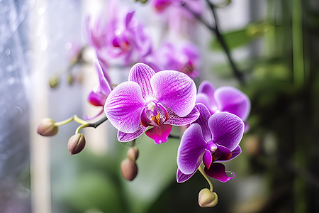 花语之美紫色兰花高清图片
