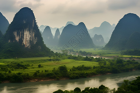 壮丽的山川河流图片