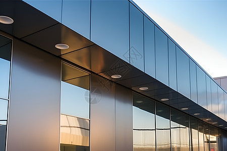 现代风格的玻璃建筑图片