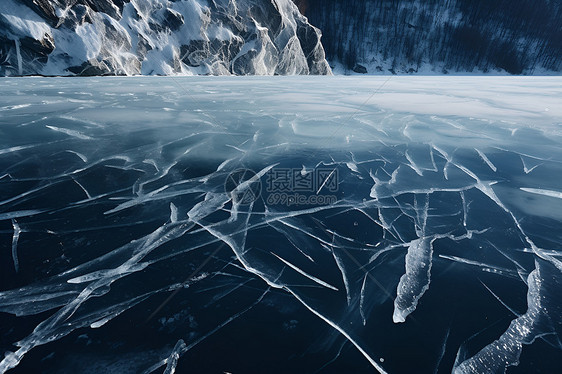 冰湖苍穹图片