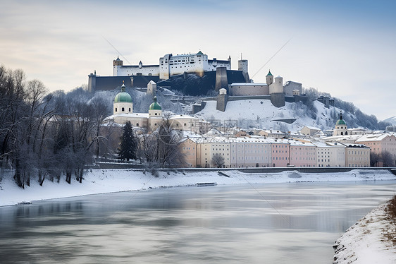 冬日奇幻城堡图片