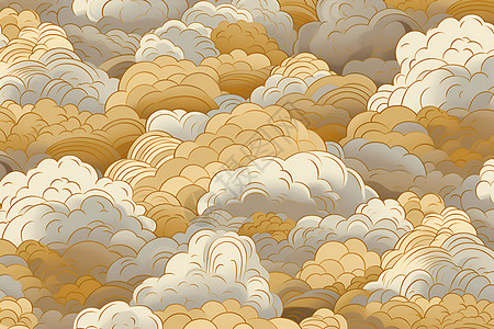 金色的云海图片