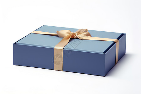 节日的蓝色礼盒背景图片