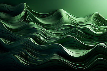 绿色流体背景图片