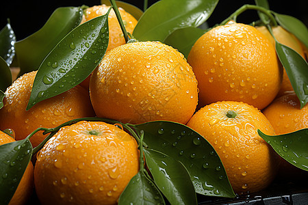 成熟的多汁橙子图片