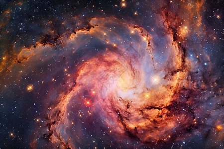 璀璨漩涡星系图片
