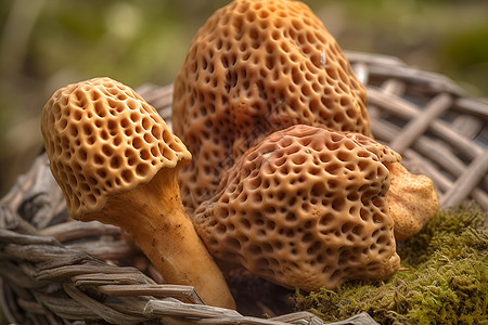 三朵蘑菇图片
