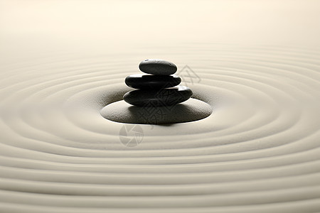 平衡与和谐冥想小石子高清图片