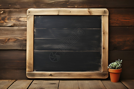 乡村学校中的木质黑板图片