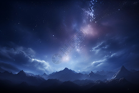 星空之夜的美丽图片