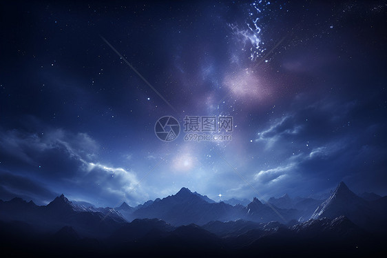 星空之夜的美丽图片