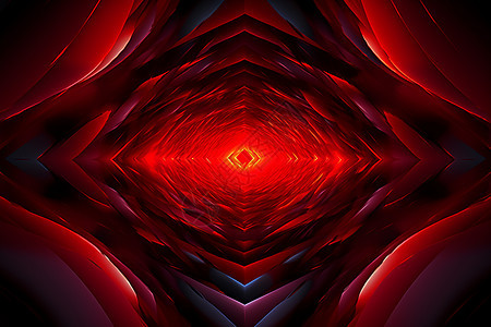 红与黑的对称抽象设计背景图片