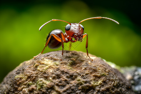 粗糙石头上的蚂蚁图片