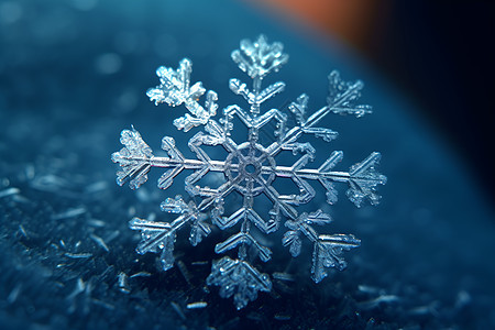 独特而短暂一片雪花背景图片