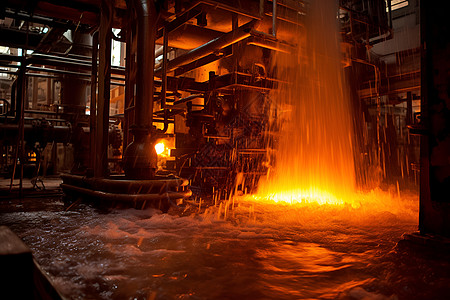 灼热的液体流体机械高清图片